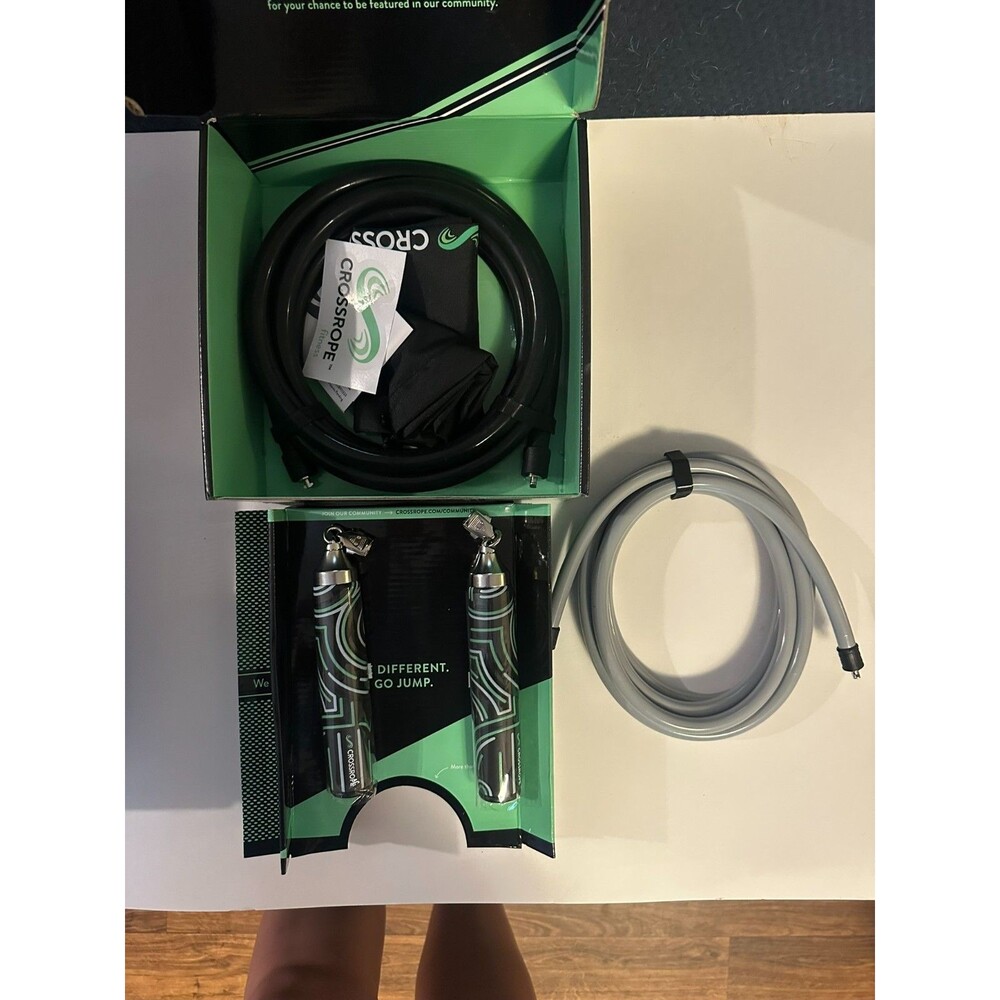 New Crossrope Fitness Weighted Jump Rope Set New In Box Size XL  9ft x 6 inches